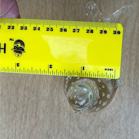 Vintage Clear Glass Song Bird Figurine Paperweight - Picture 13 of 16